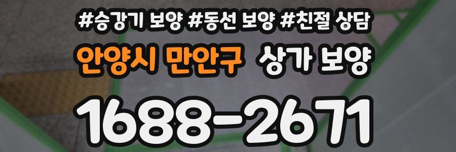 안양시 만안구 상가 보양