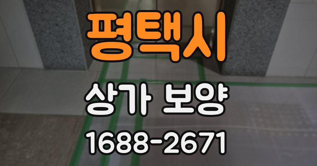 평택시 상가 보양