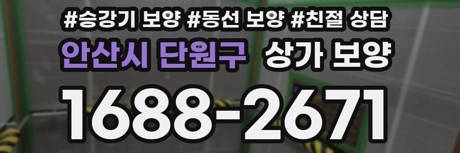 안산시 단원구 상가 보양
