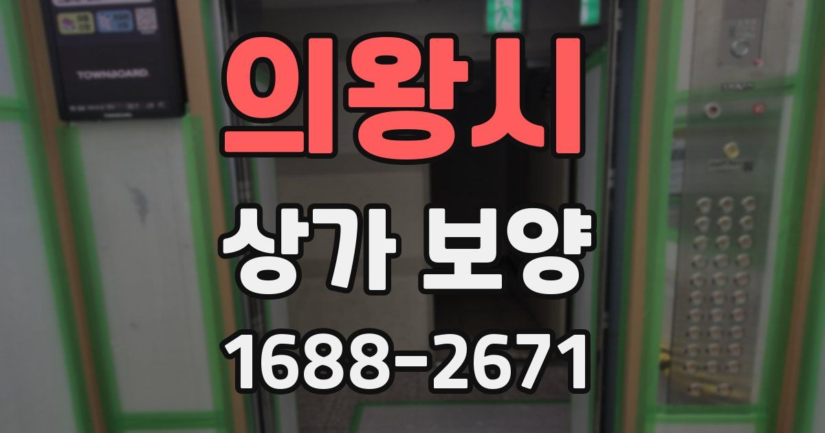 의왕시 상가 보양