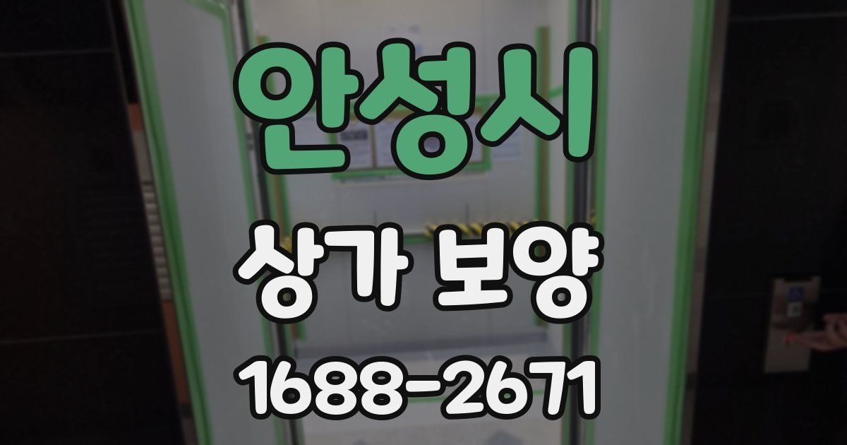 안성시 상가 보양