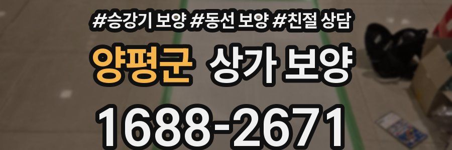 양평군 상가 보양