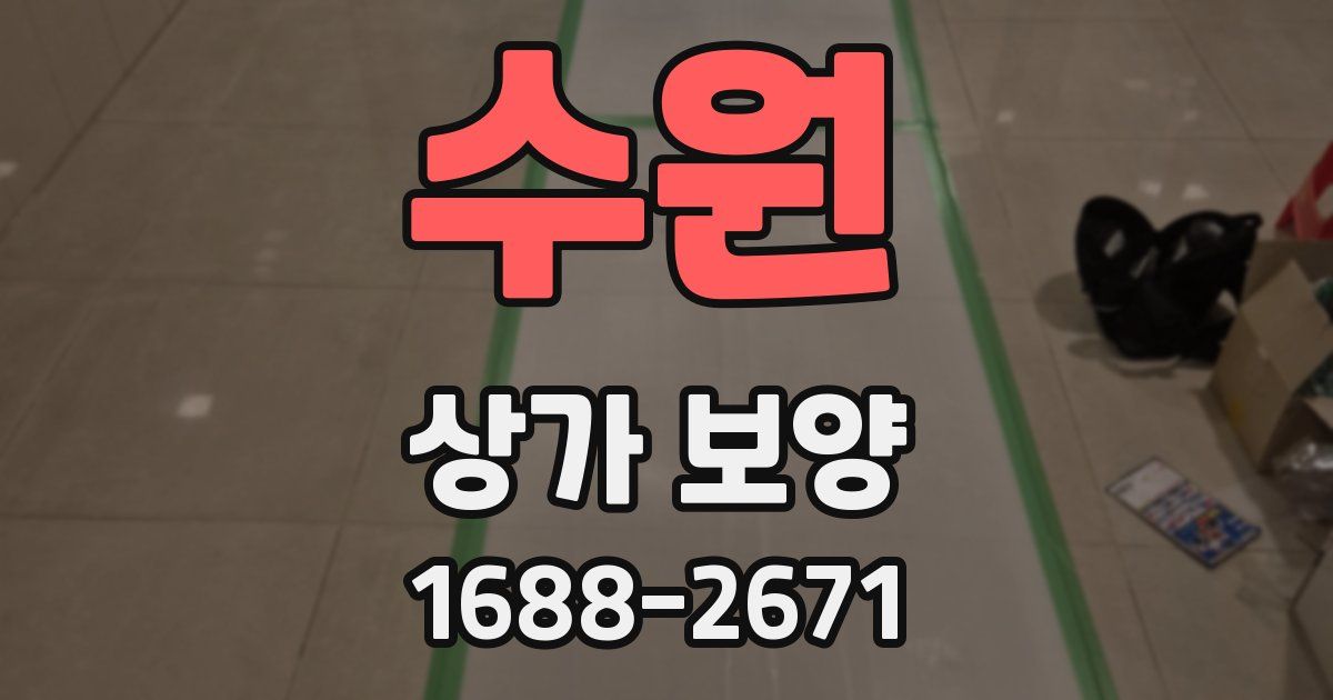 수원 상가 보양