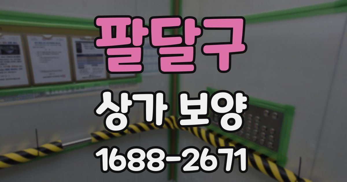 팔달구 상가 보양