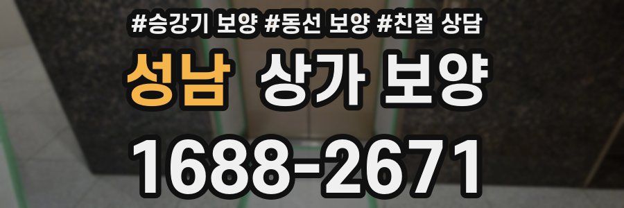 성남 상가 보양