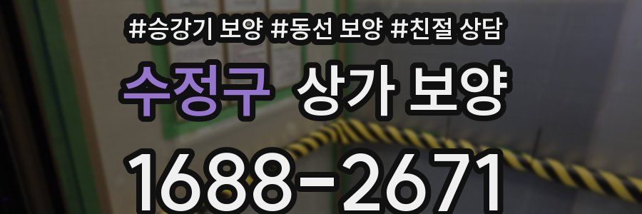 수정구 상가 보양