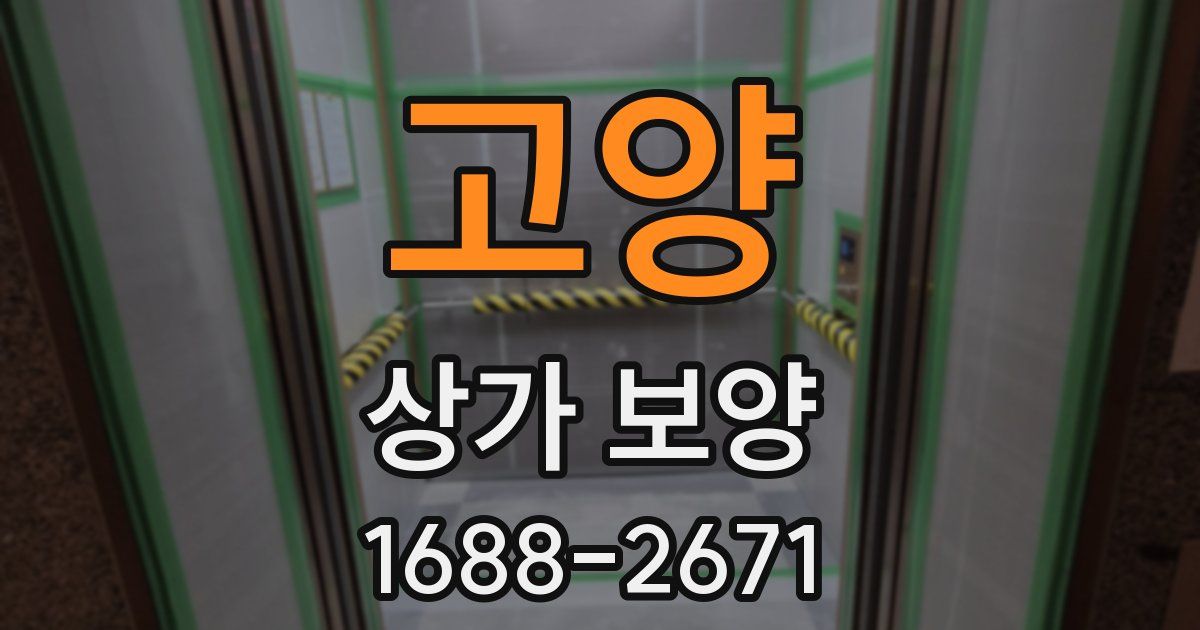 고양 상가 보양