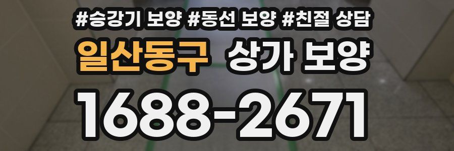 일산동구 상가 보양