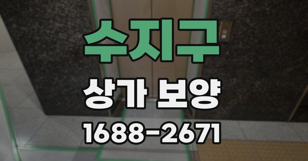 수지구 상가 보양