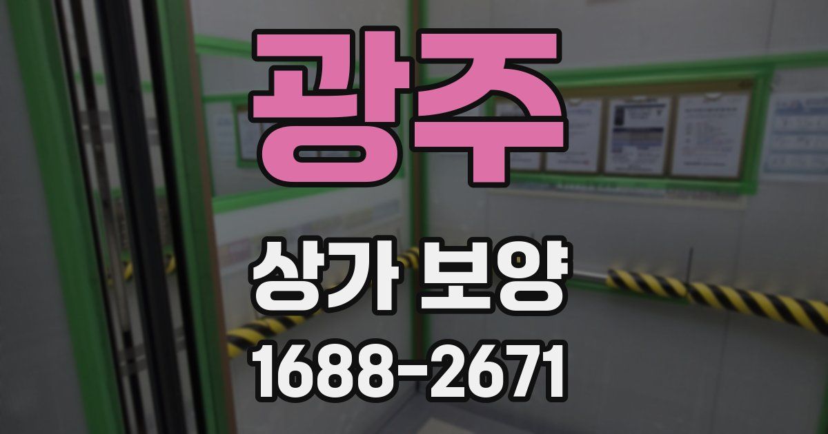 광주 상가 보양
