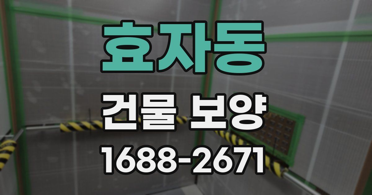 효자동 건물 보양