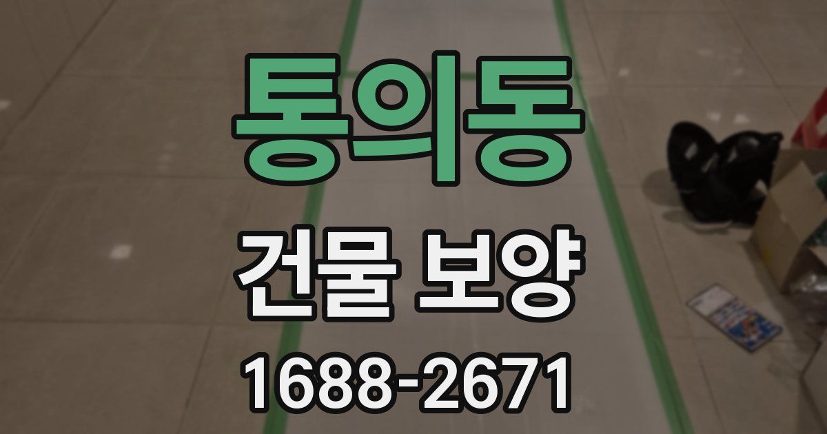 통의동 건물 보양