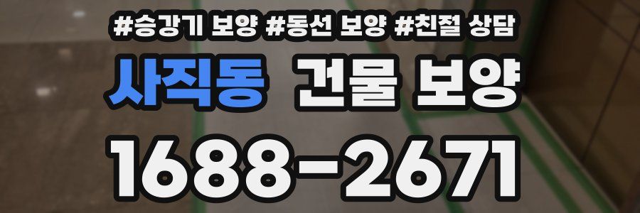 사직동 건물 보양