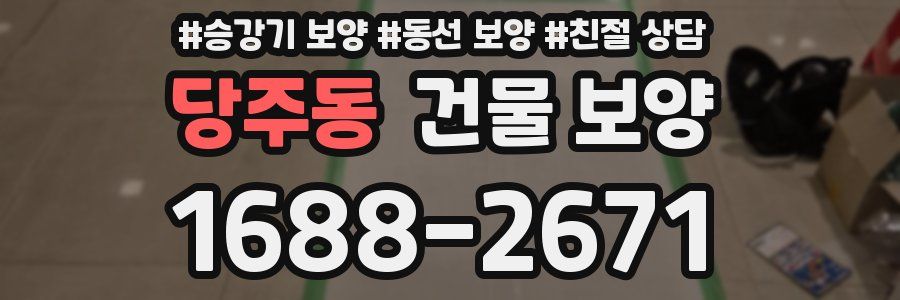 당주동 건물 보양