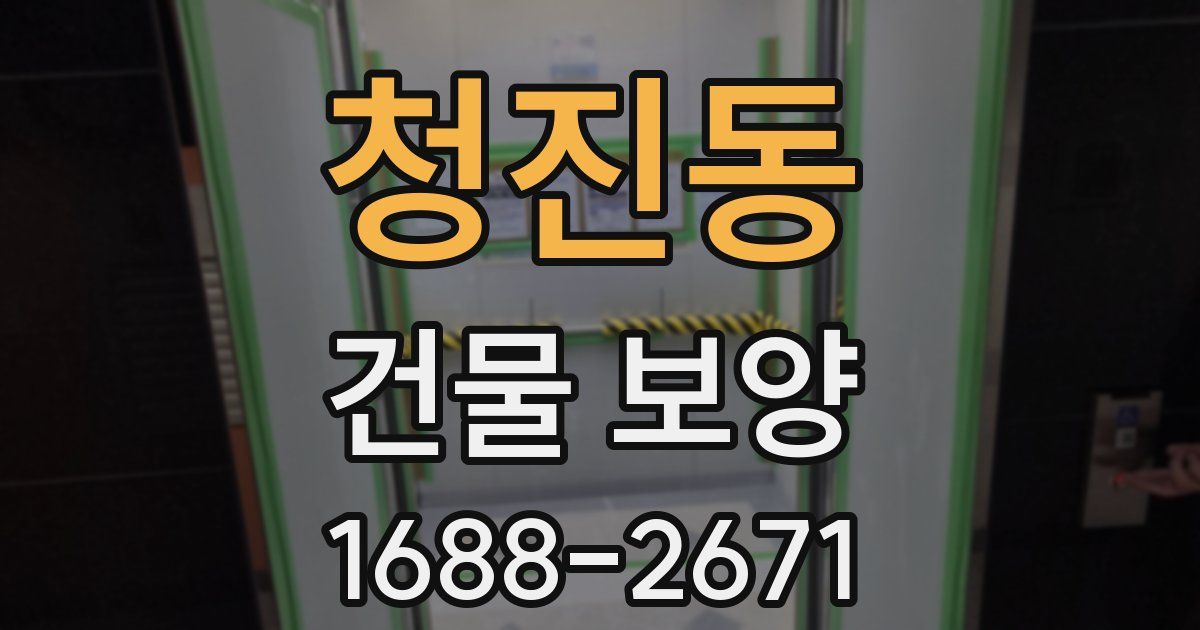 청진동 건물 보양