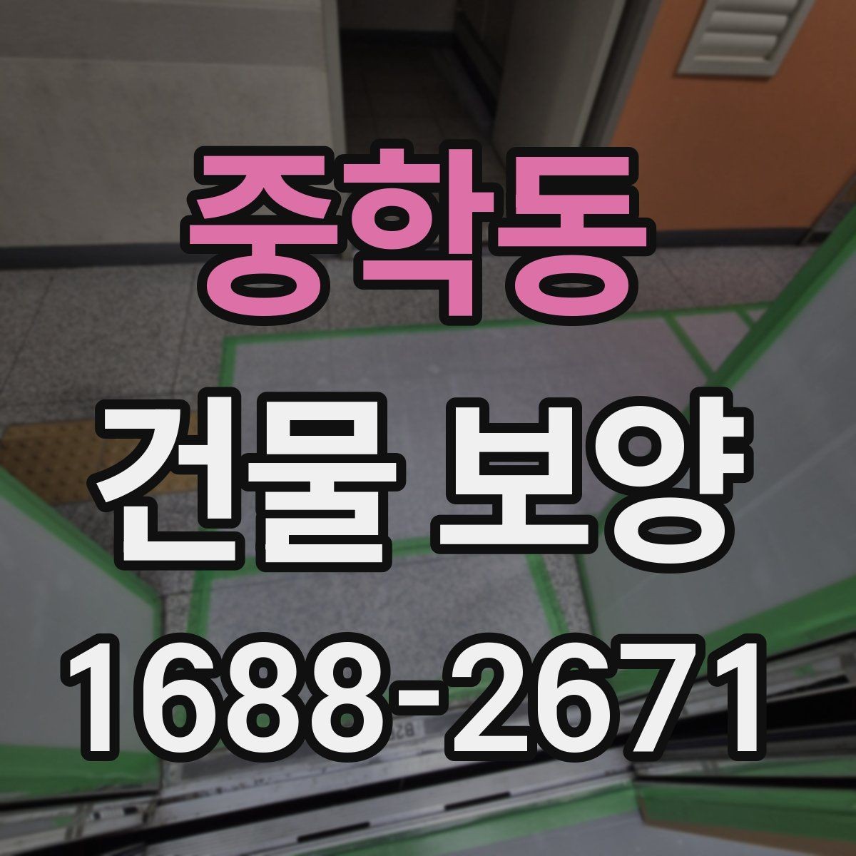 중학동 건물 보양 시 보호가 필요한 구역 구분법