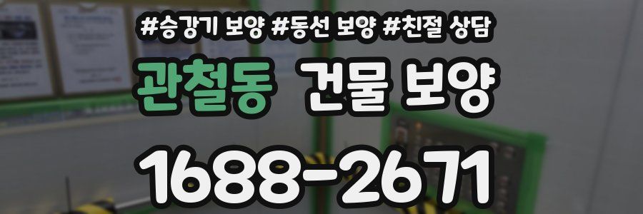 관철동 건물 보양