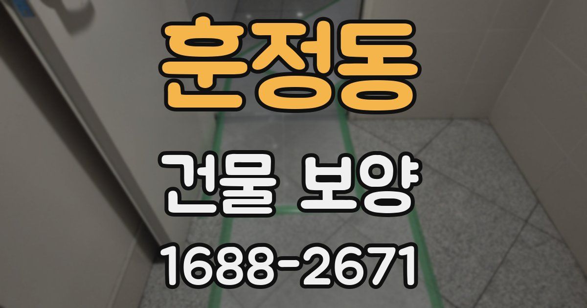 훈정동 건물 보양