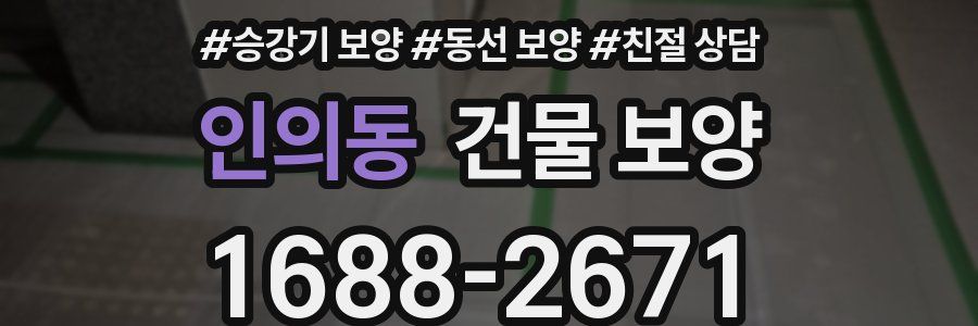 인의동 건물 보양