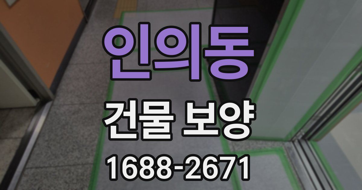인의동 건물 보양