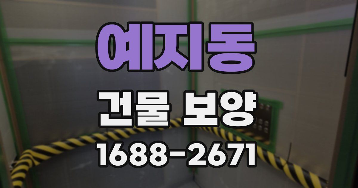 예지동 건물 보양