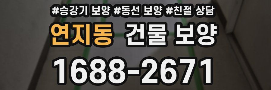 연지동 건물 보양