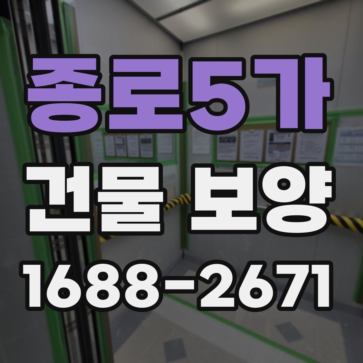종로5가 건물 보양 현장별 적용 범위와 선택 기준