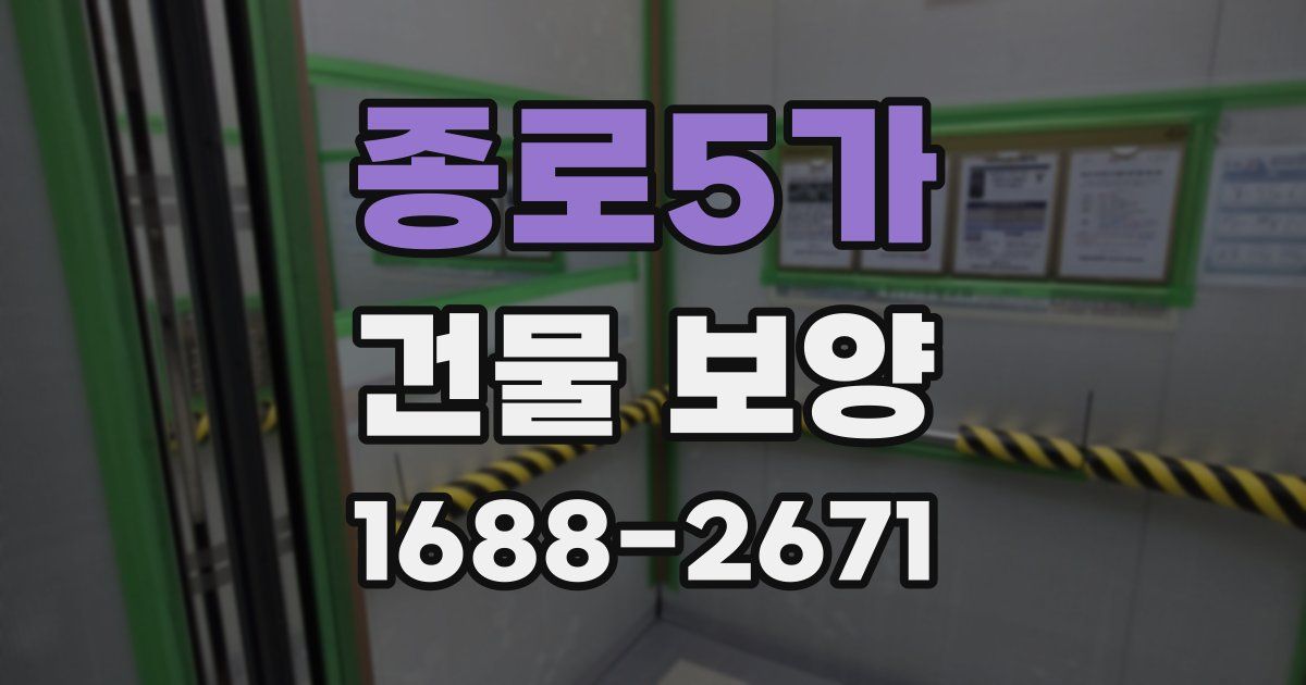종로5가 건물 보양