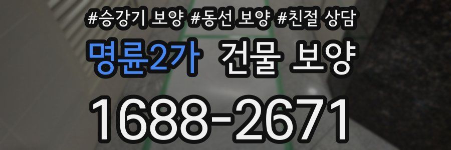 명륜2가 건물 보양