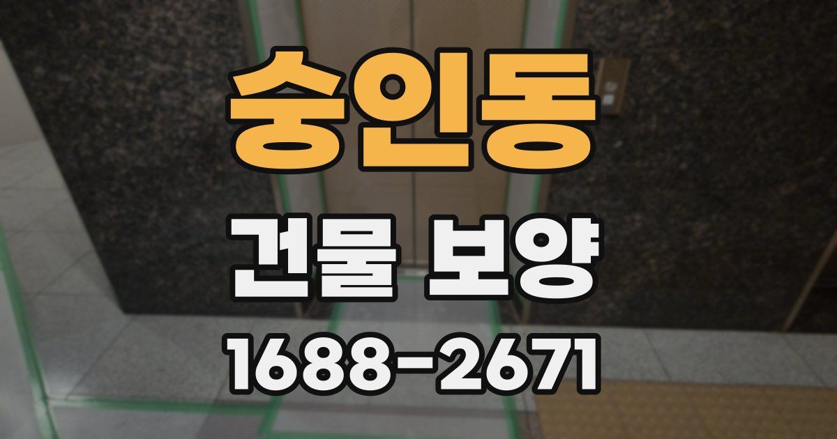 숭인동 건물 보양