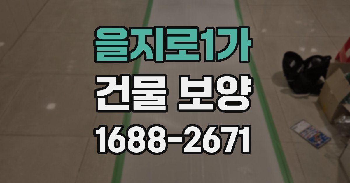 을지로1가 건물 보양
