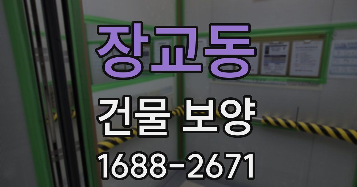 장교동 건물 보양