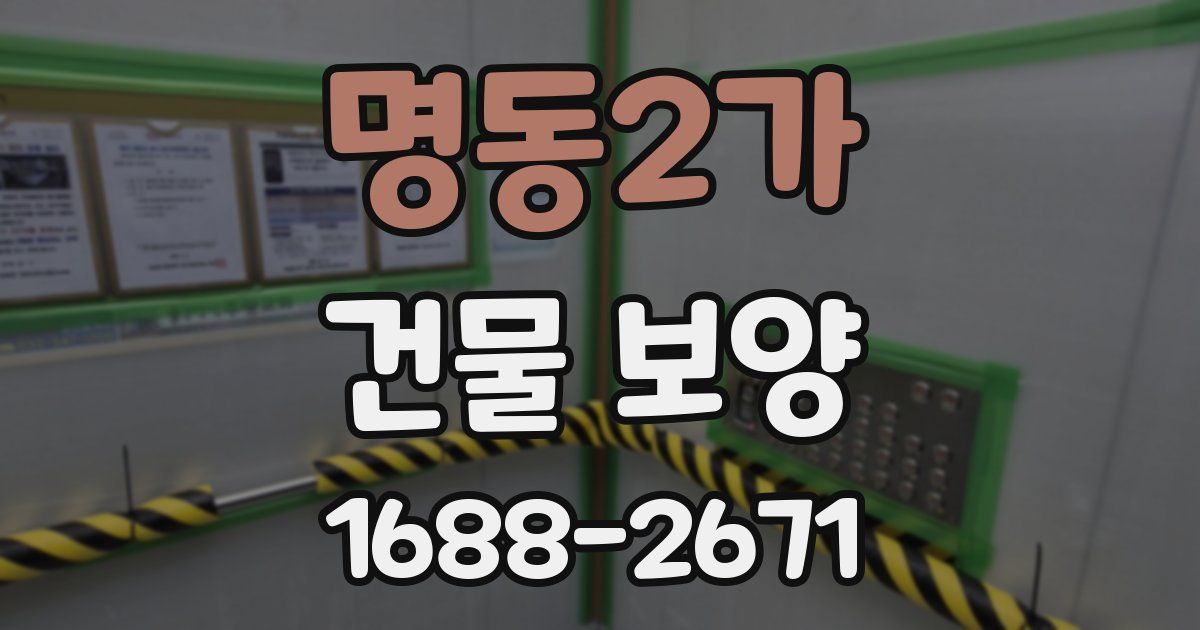 명동2가 건물 보양