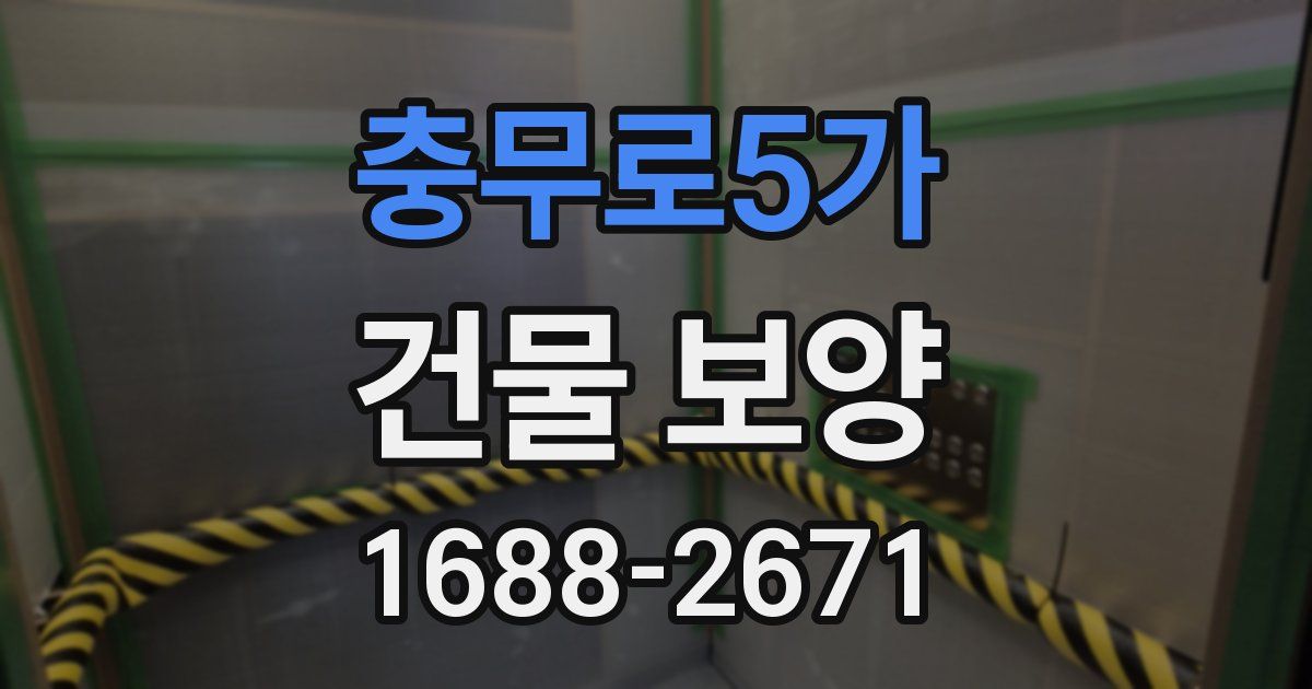 충무로5가 건물 보양