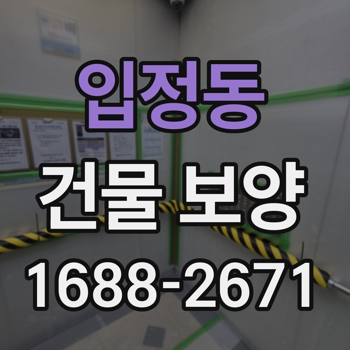 입정동 건물 보양 작업 인력 배치와 역할