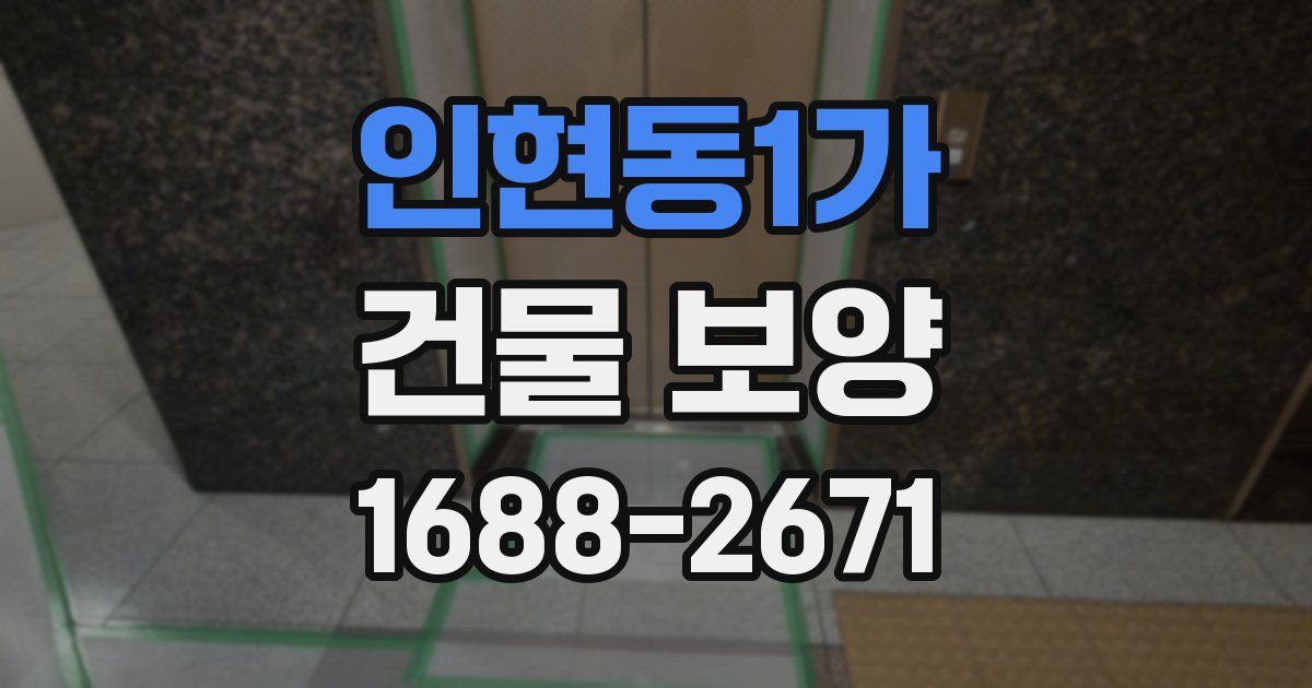 인현동1가 건물 보양