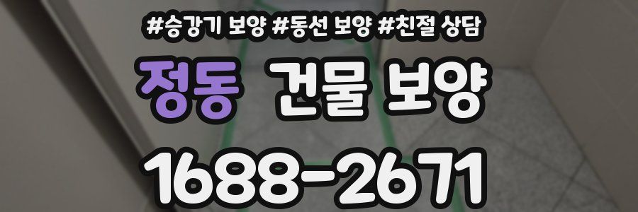정동 건물 보양