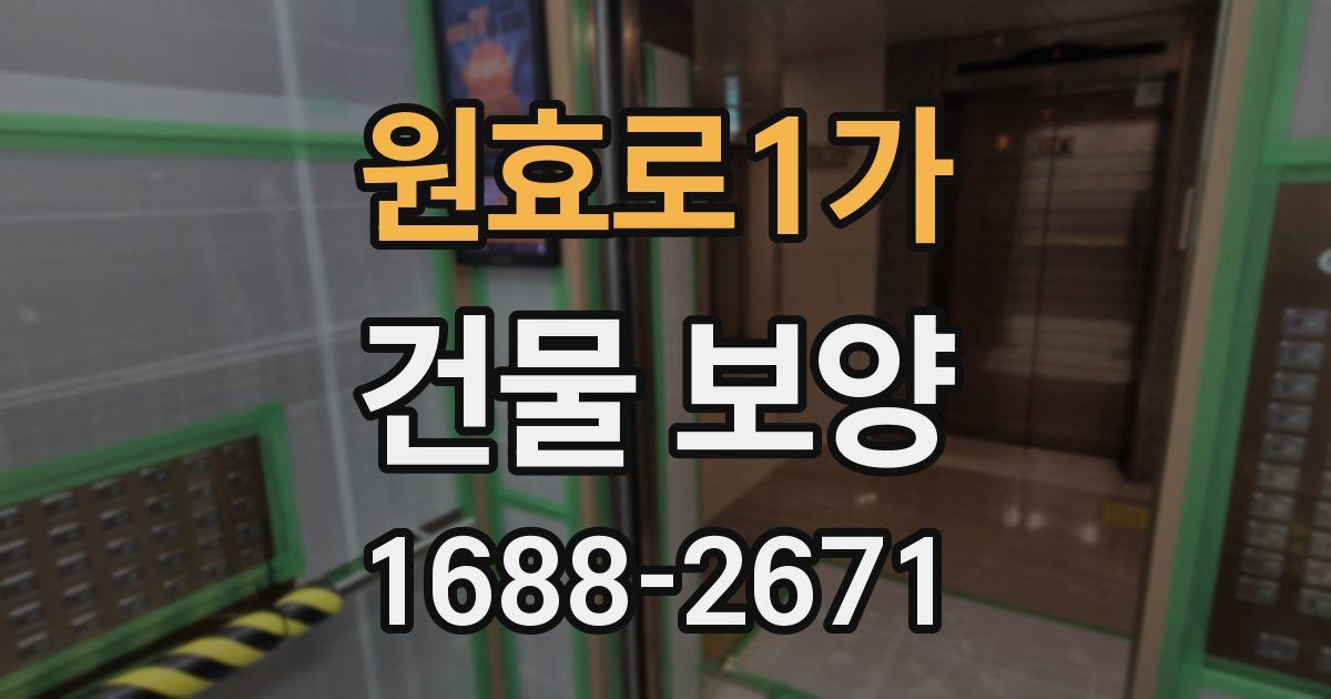 원효로1가 건물 보양