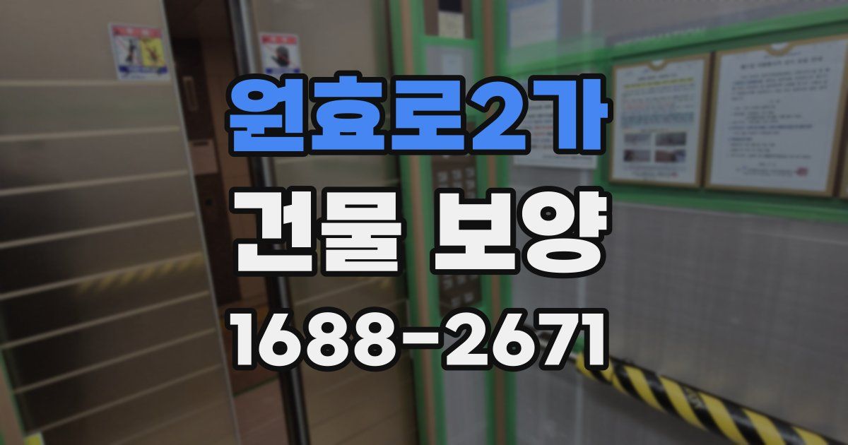 원효로2가 건물 보양