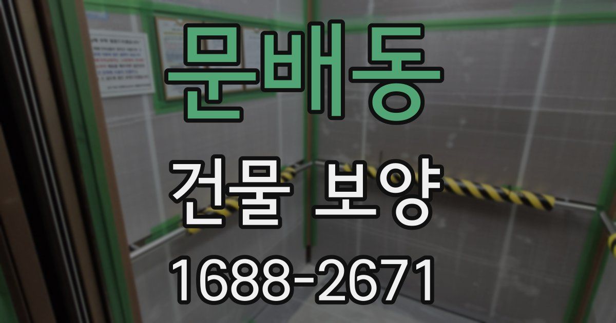 문배동 건물 보양