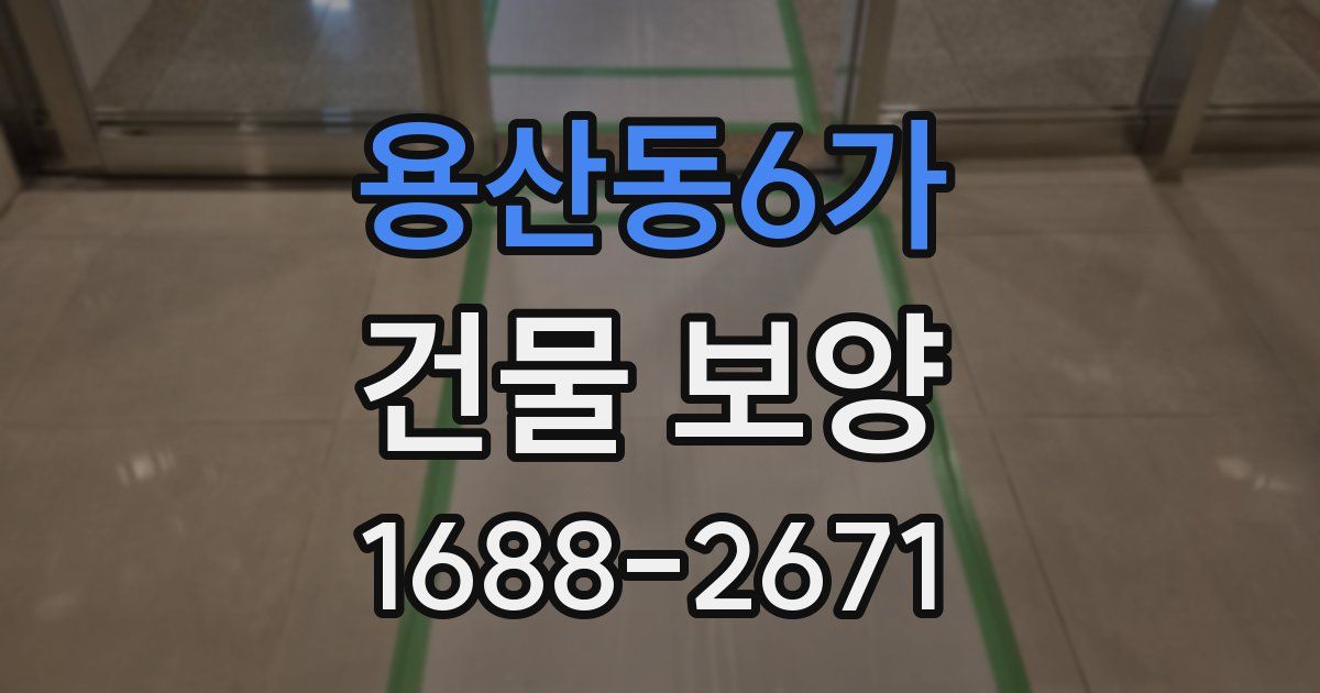 용산동6가 건물 보양