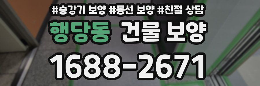 행당동 건물 보양