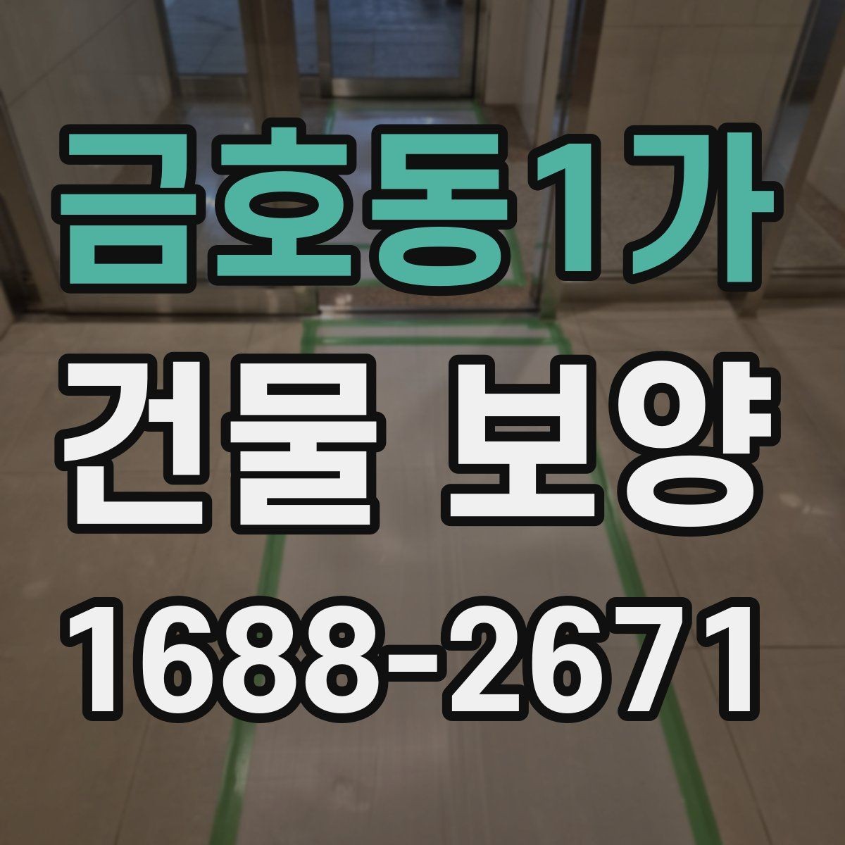금호동1가 건물 보양 계획 수립 시 체크할 우선순위