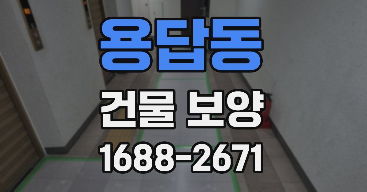 용답동 건물 보양