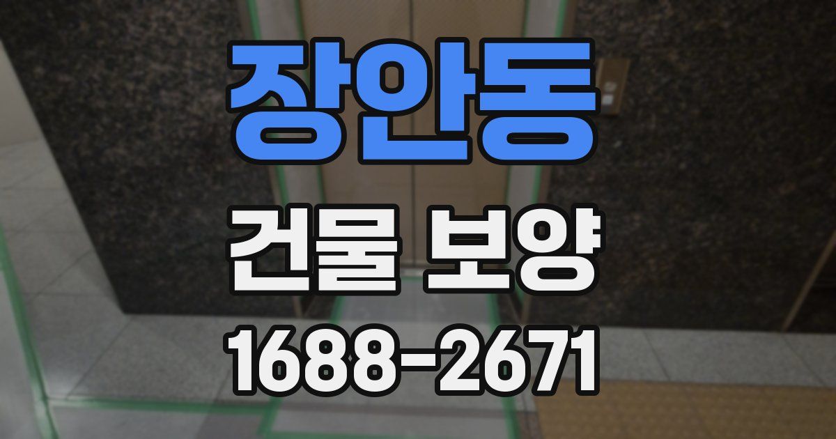 장안동 건물 보양