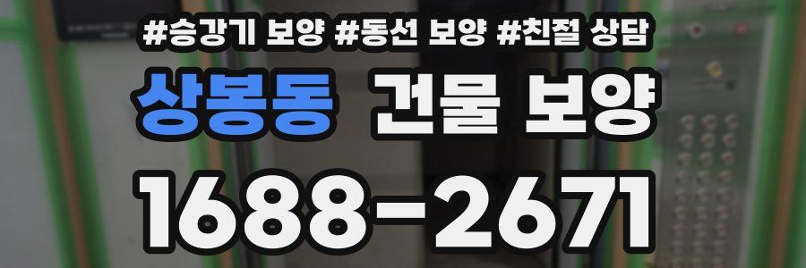 상봉동 건물 보양