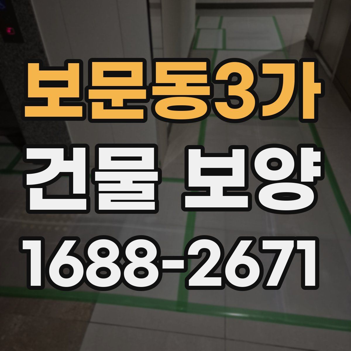 보문동3가 건물 보양