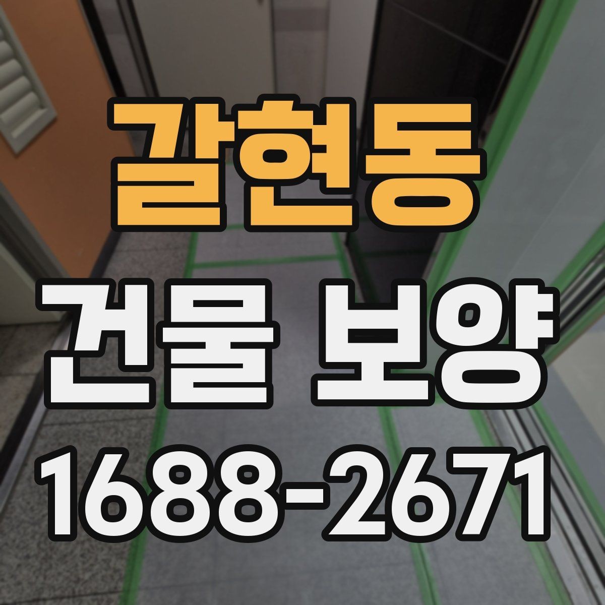 갈현동 건물 보양 공정별 주의사항 정리