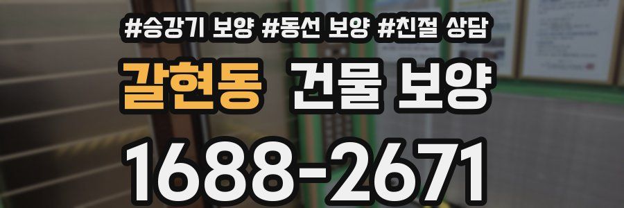 갈현동 건물 보양