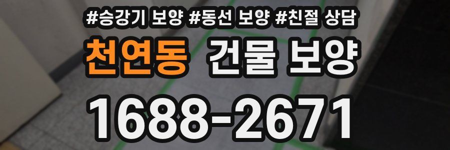 천연동 건물 보양